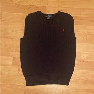 Polo by Ralph Lauren Black V-Neck Sweater Vest